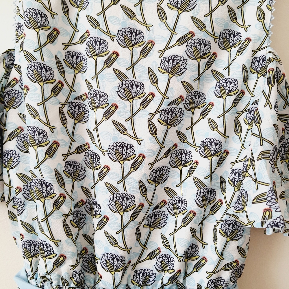 🌿 NWT Foxiedox Lexie Floral Cold Shoulder Wrap Dress - Picture 10 of 10
